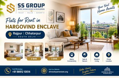 Flats for Rent in Hargovind Enclave, Chhatarpur